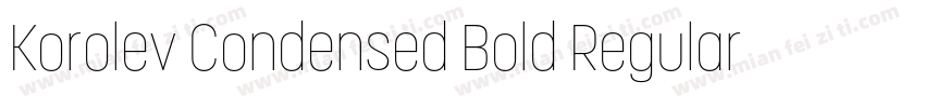 Korolev Condensed Bold Regular字体转换